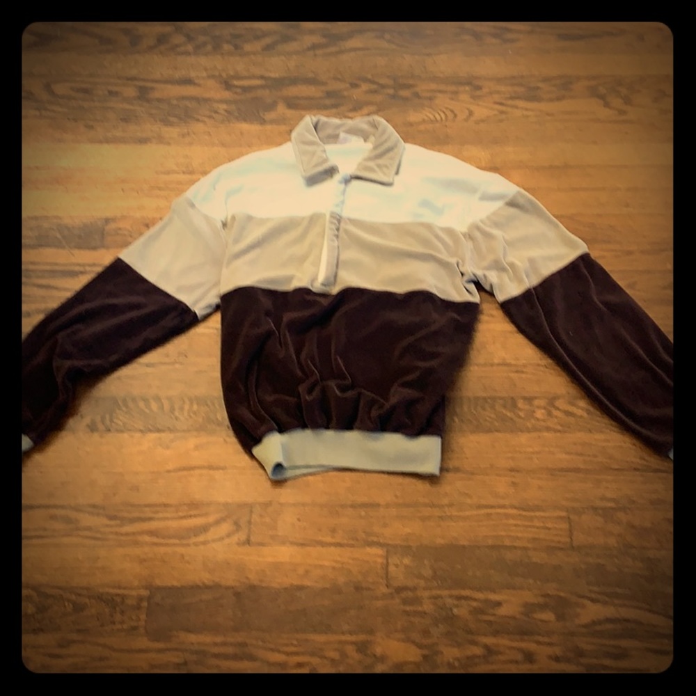 ‘70s vintage Sears King’s Road velour zip down